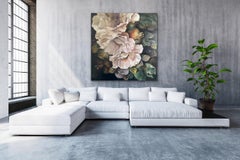 'Rondo II', Contemporary classic Floral Oil painting on linen canvas, 2020