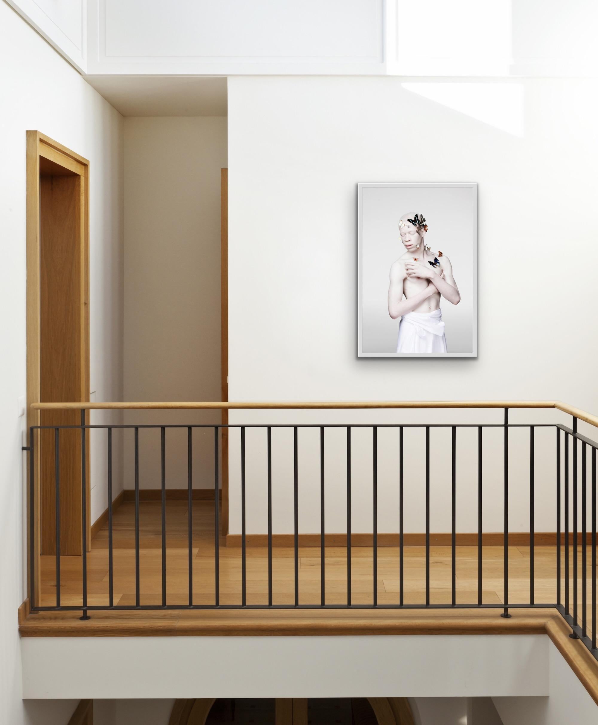 'Liberty III', Photographic Print, Albino Edition 4 of 10  - Gray Portrait Print by Justin Dingwall