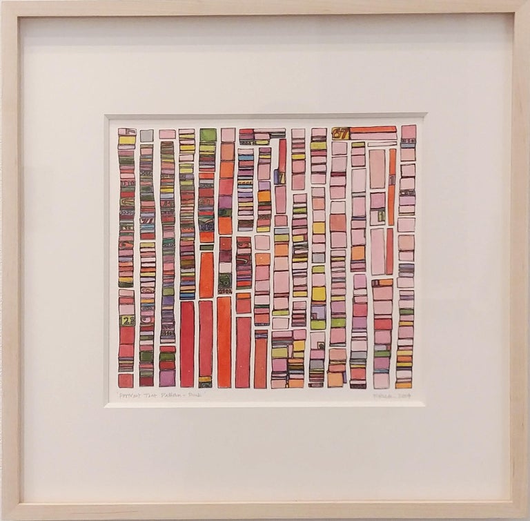 Laurie Frick - Portrait Test Pattern Pink For Sale at 1stDibs
