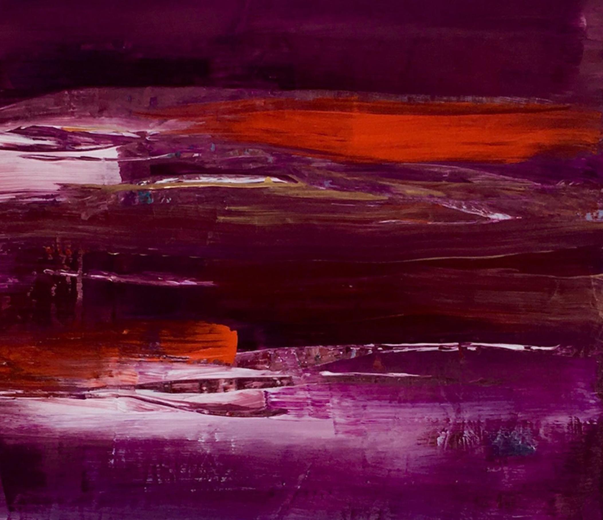 Gail Lehman Abstract Painting - "Nordic light"