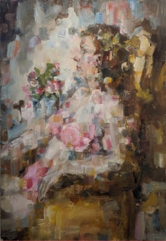 "Boudoir” oil on canvas by Michele