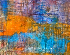 "Sunset Lighting" Contemporary Abstract Expressionist by Nan Van Ryzin