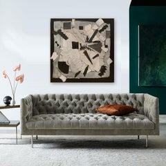 "September 11" Soldering iron burning oil paint into the canvas