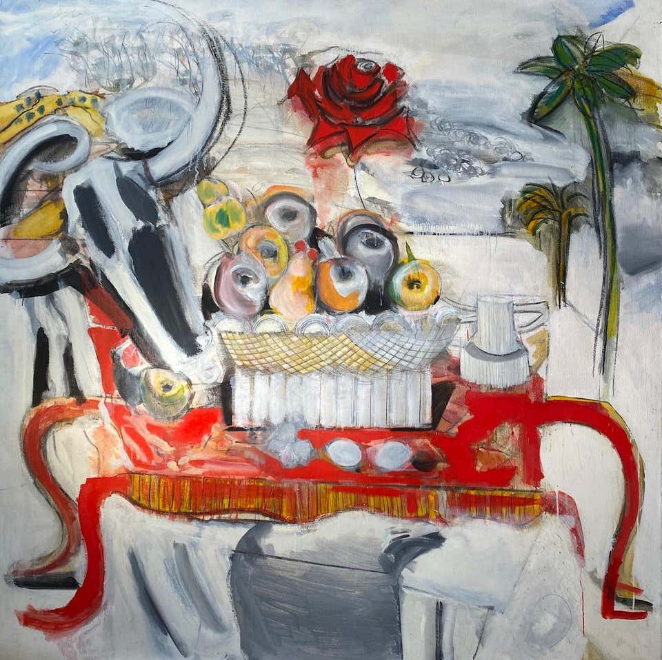 Maud Lewis - Pansies at 1stDibs | flower maud lewis paintings, maud ...