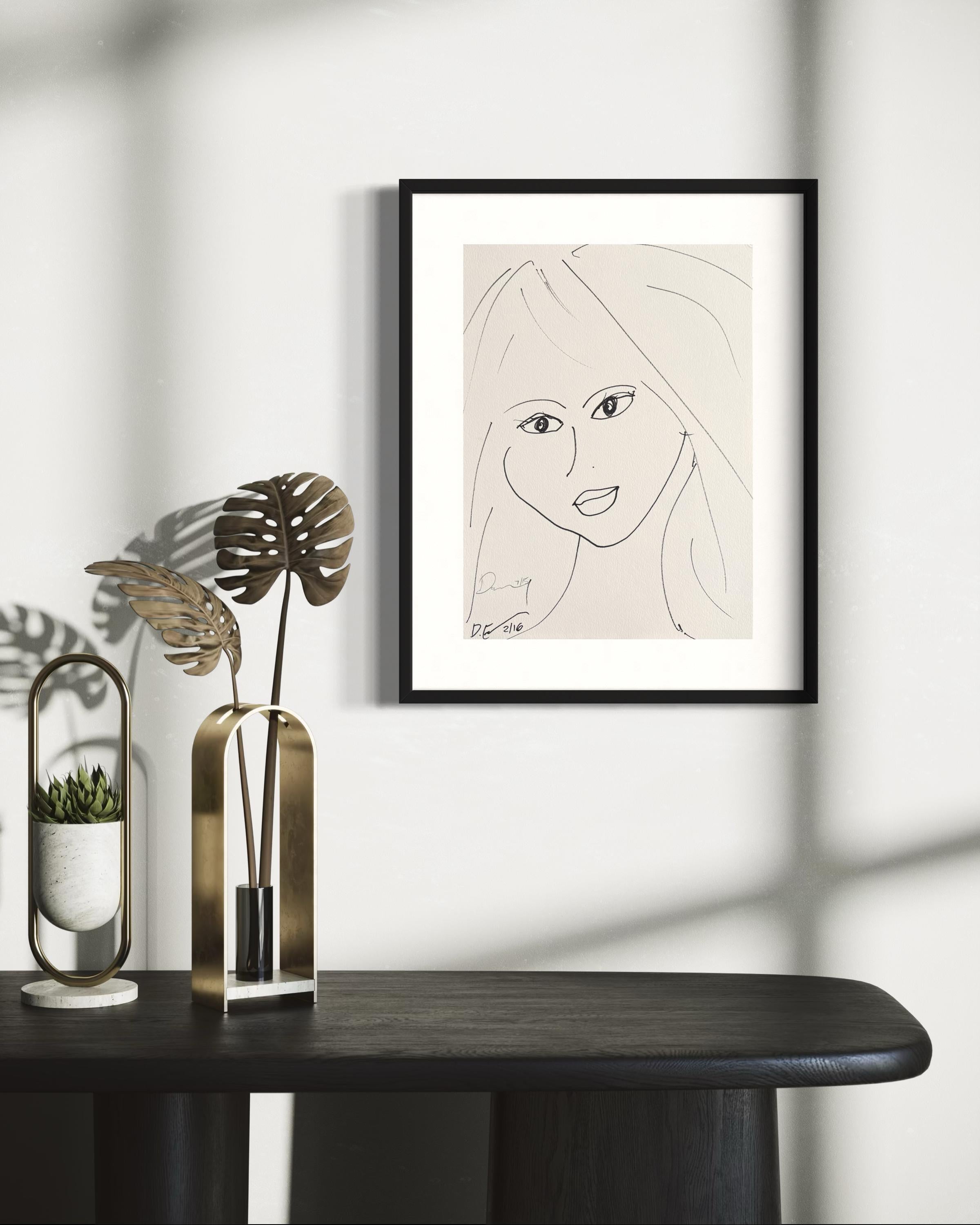 « The Lady With The Sparkling Eyes » (La femme aux yeux scintillants) de Devie en vente 9