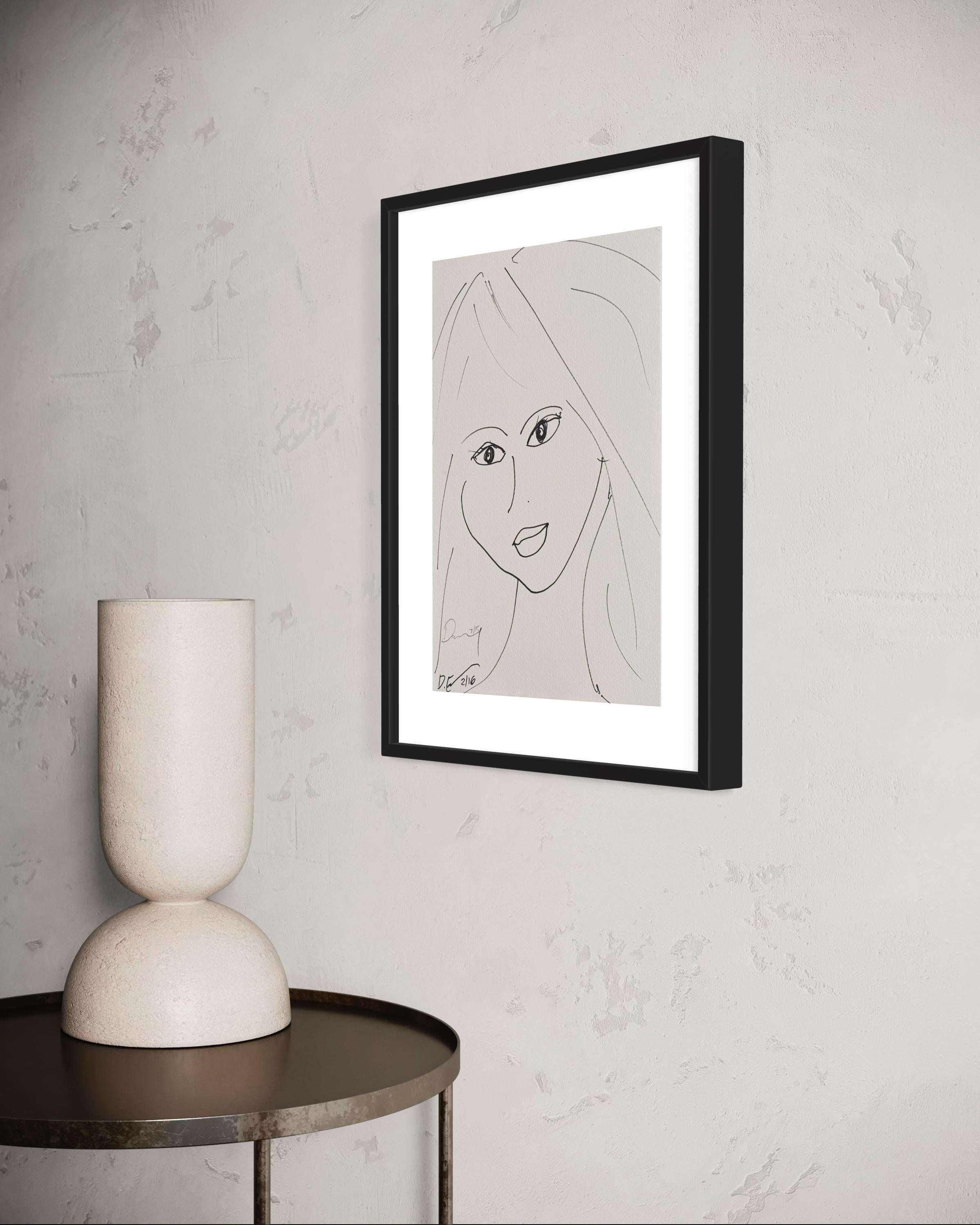 « The Lady With The Sparkling Eyes » (La femme aux yeux scintillants) de Devie en vente 1