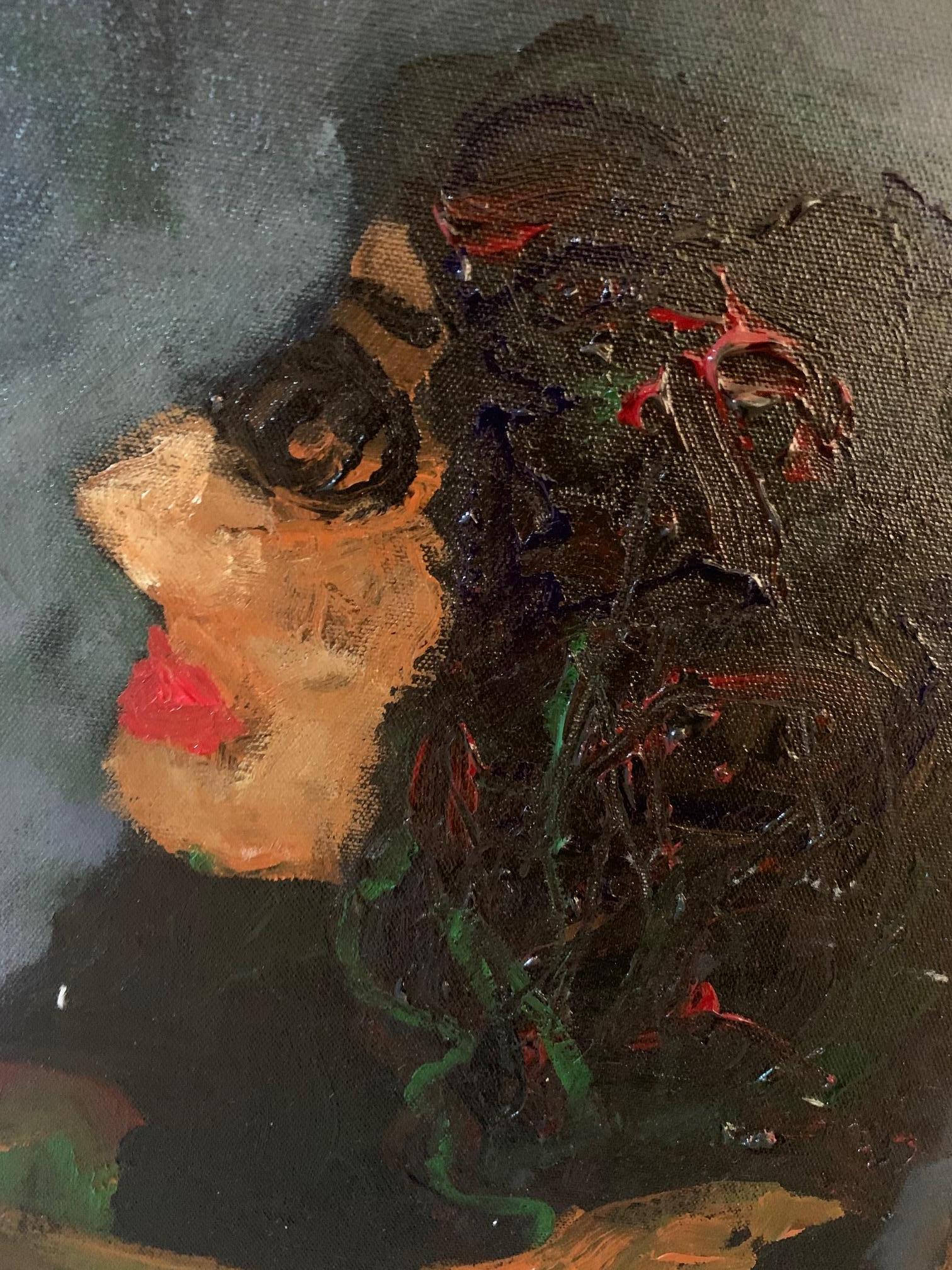olio su tela donna