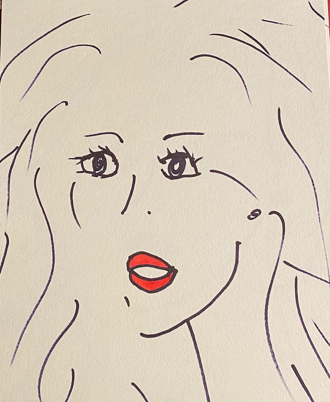 Vertical Drawings and Watercolor Paintings