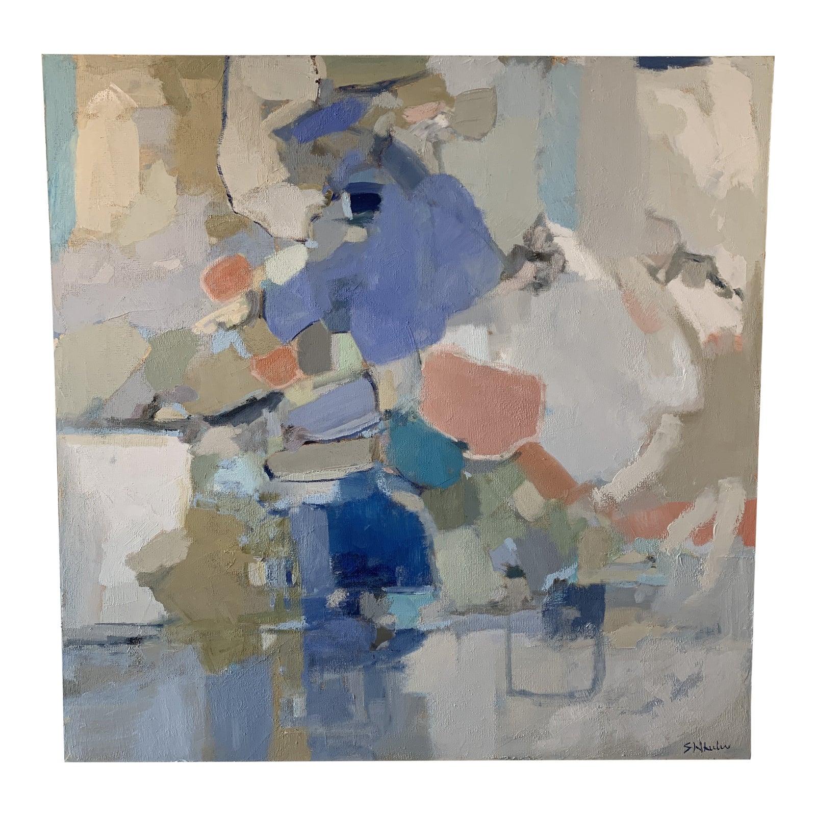 Stephanie Wheeler Abstract Painting - Periwinkle