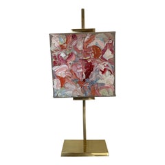 Oil Painting on Gold Brass Easel