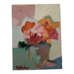 Mini Floral Oil Painting by Stephanie Wheeler