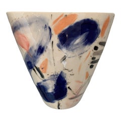 Studio Pottery Abstract Vase by S Wheeler 