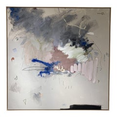 Abstract Painting in Floating Frame by Hayden Alexander