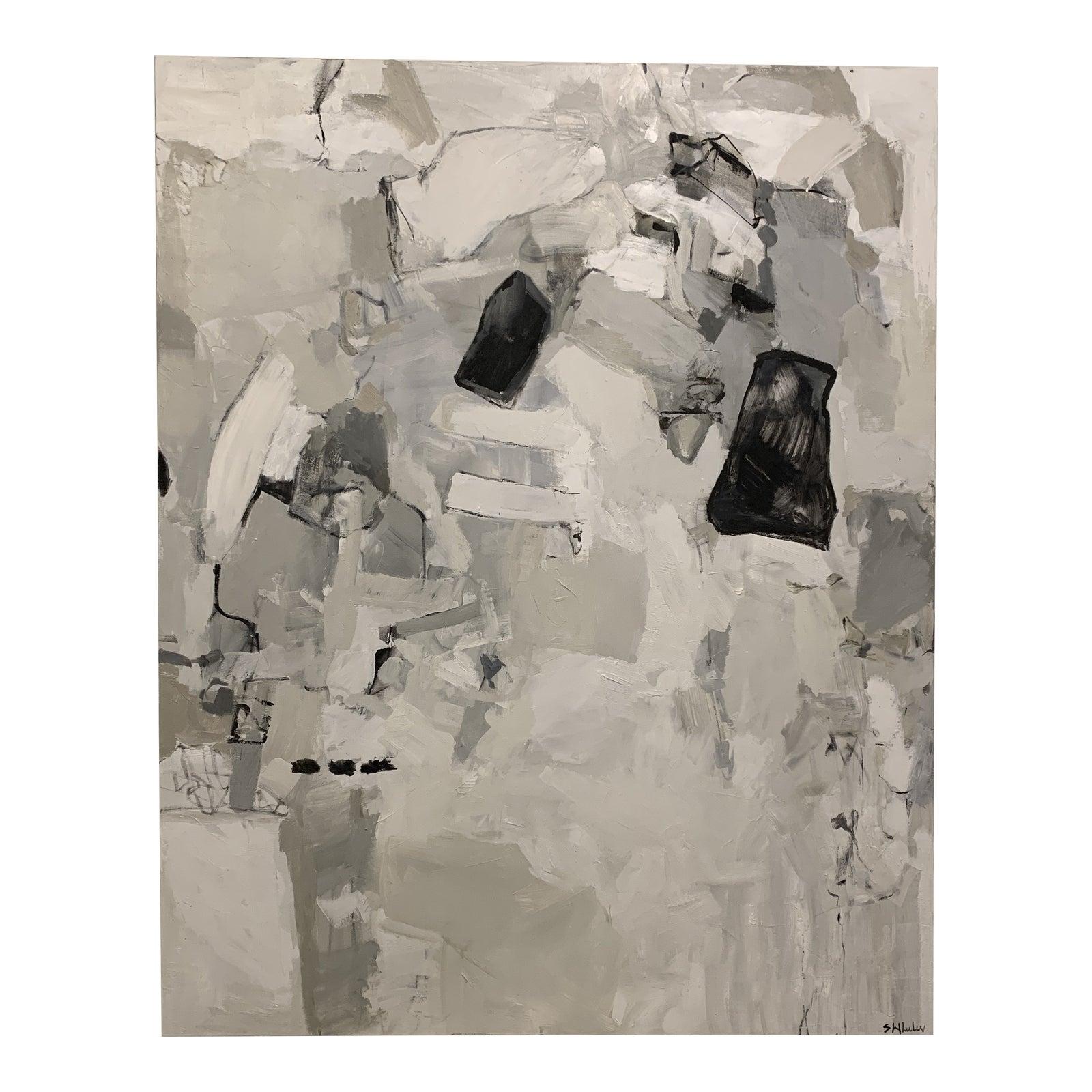 Stephanie Wheeler Abstract Painting - White Center , 2020