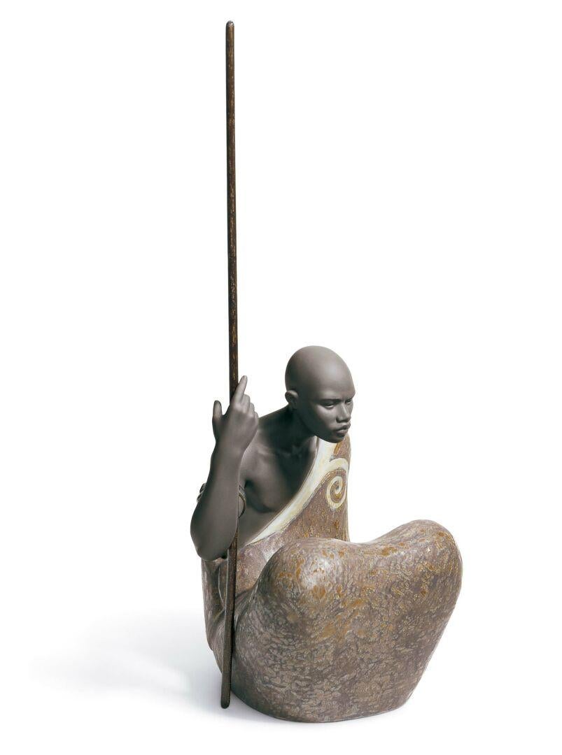 Llardo  Figurative Sculpture - African Man by Lladro 