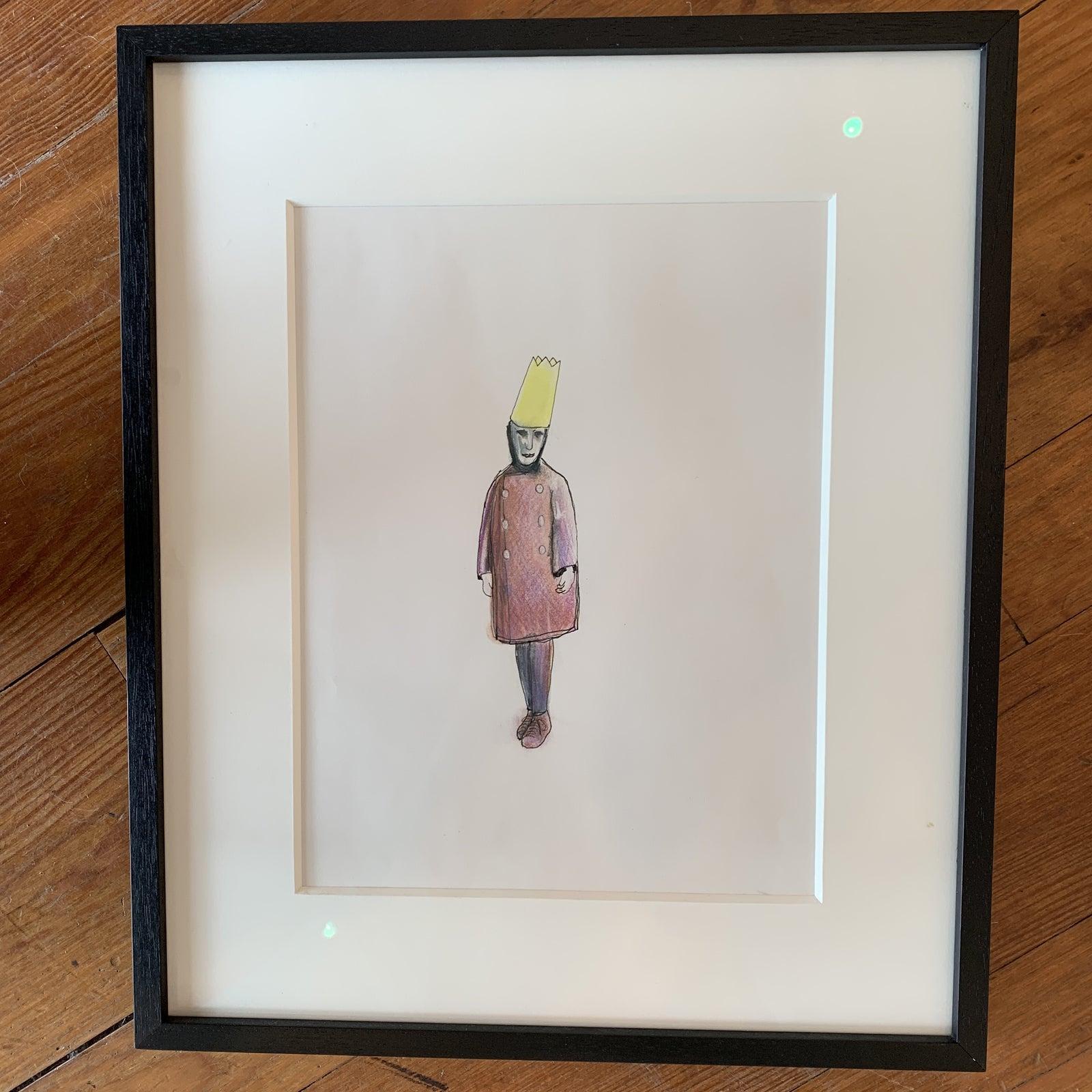 Framed Drawing by Tony Hernandez 

Tony Hernandez began painting and drawing when he was seven years old. Although encouraged to pursue his talent by art teachers, Hernandez decided to study architecture, a more acceptable career path according to