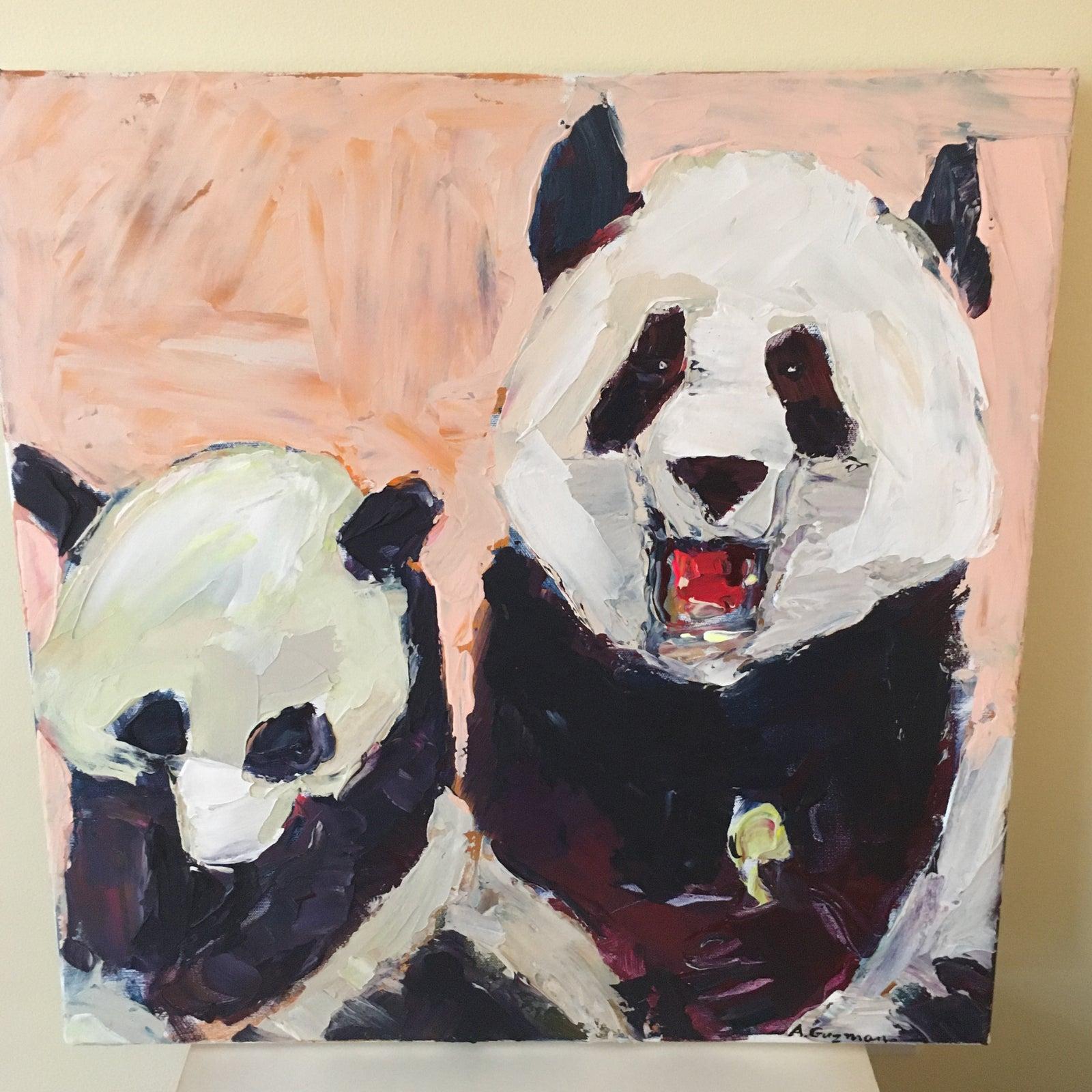how to paint a panda