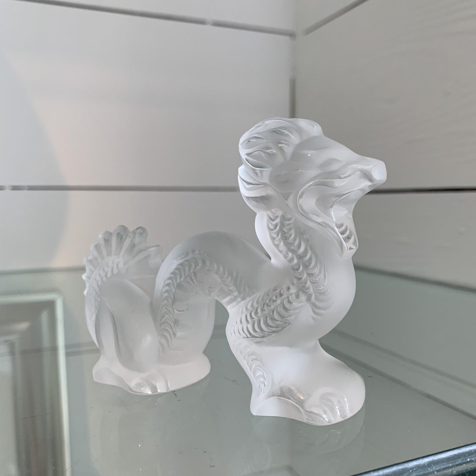 glass dragon statues