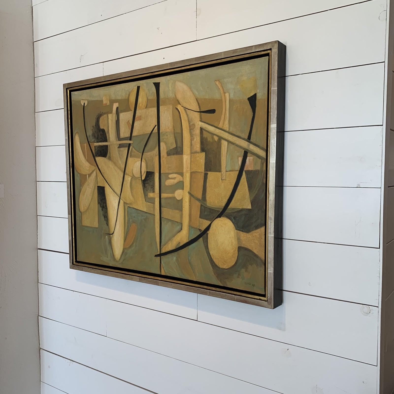 Oil Painting Signed by Kimo Minton 
Stunning Oil on Canvas RARE and professionally framed in silver/gold floater frame 