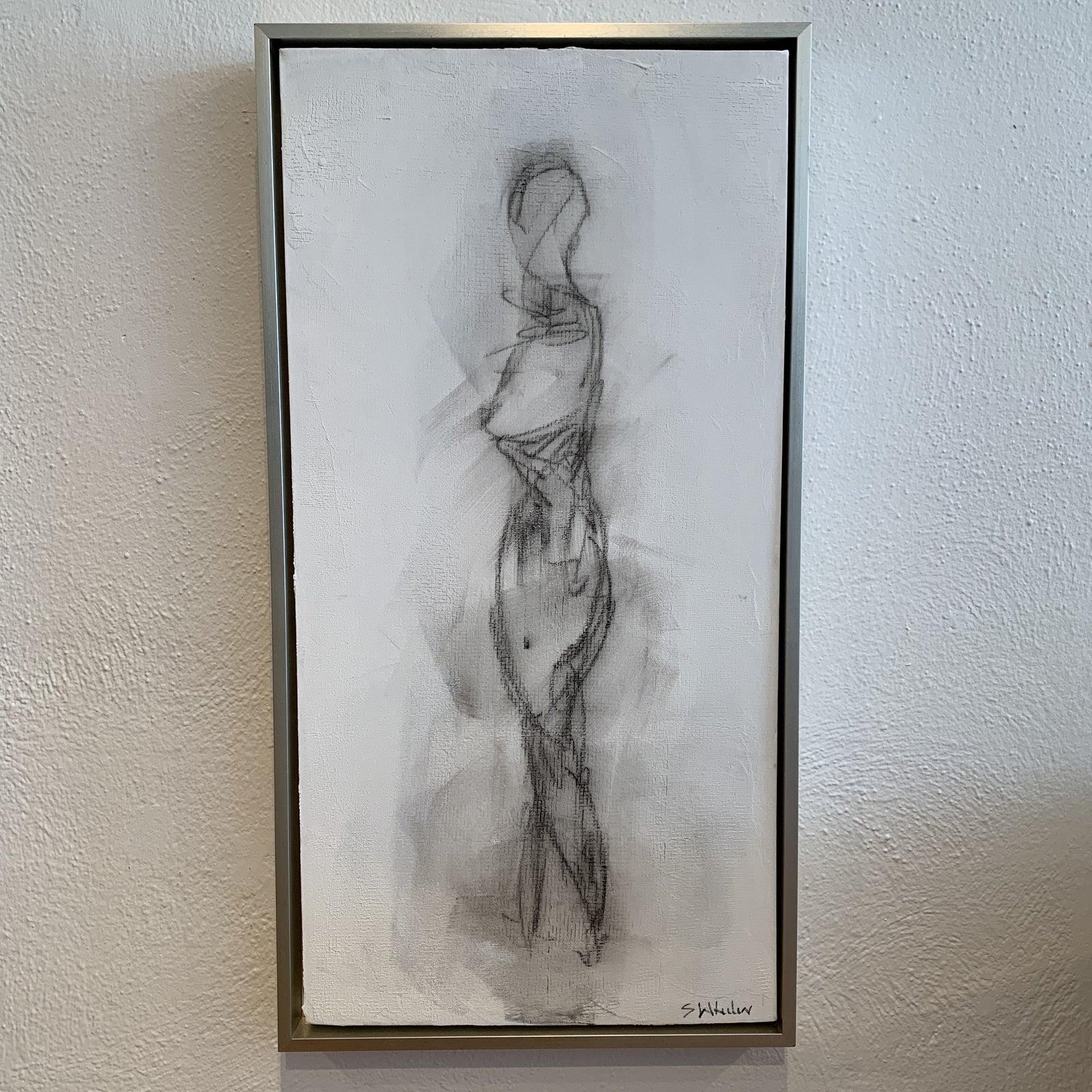 Framed Nude Painting on Canvas - Art by Stephanie Wheeler