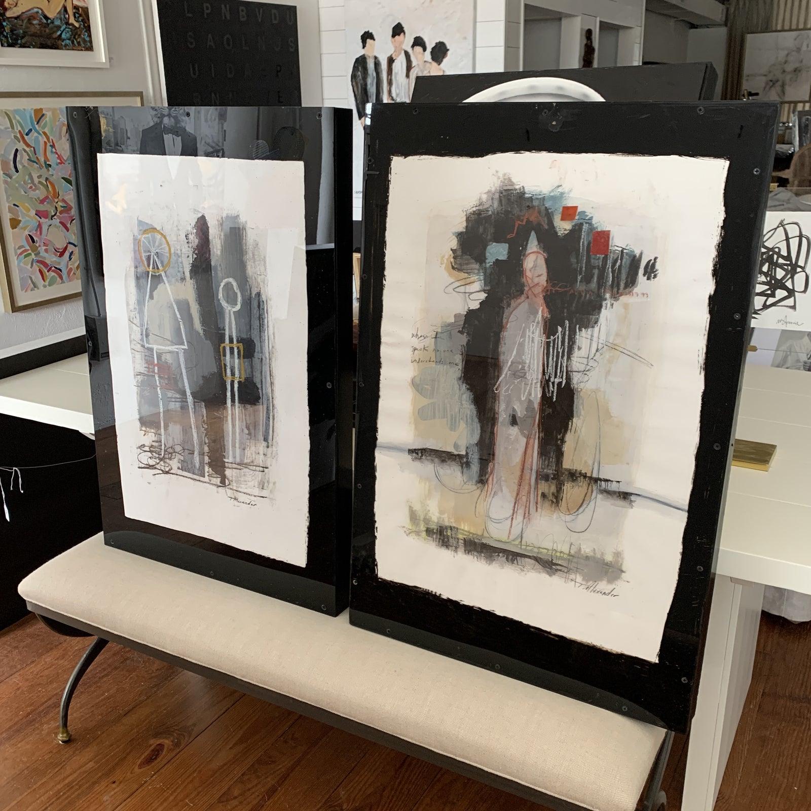 Contemporary Works on Paper by Todd Alexander under Plexi 1