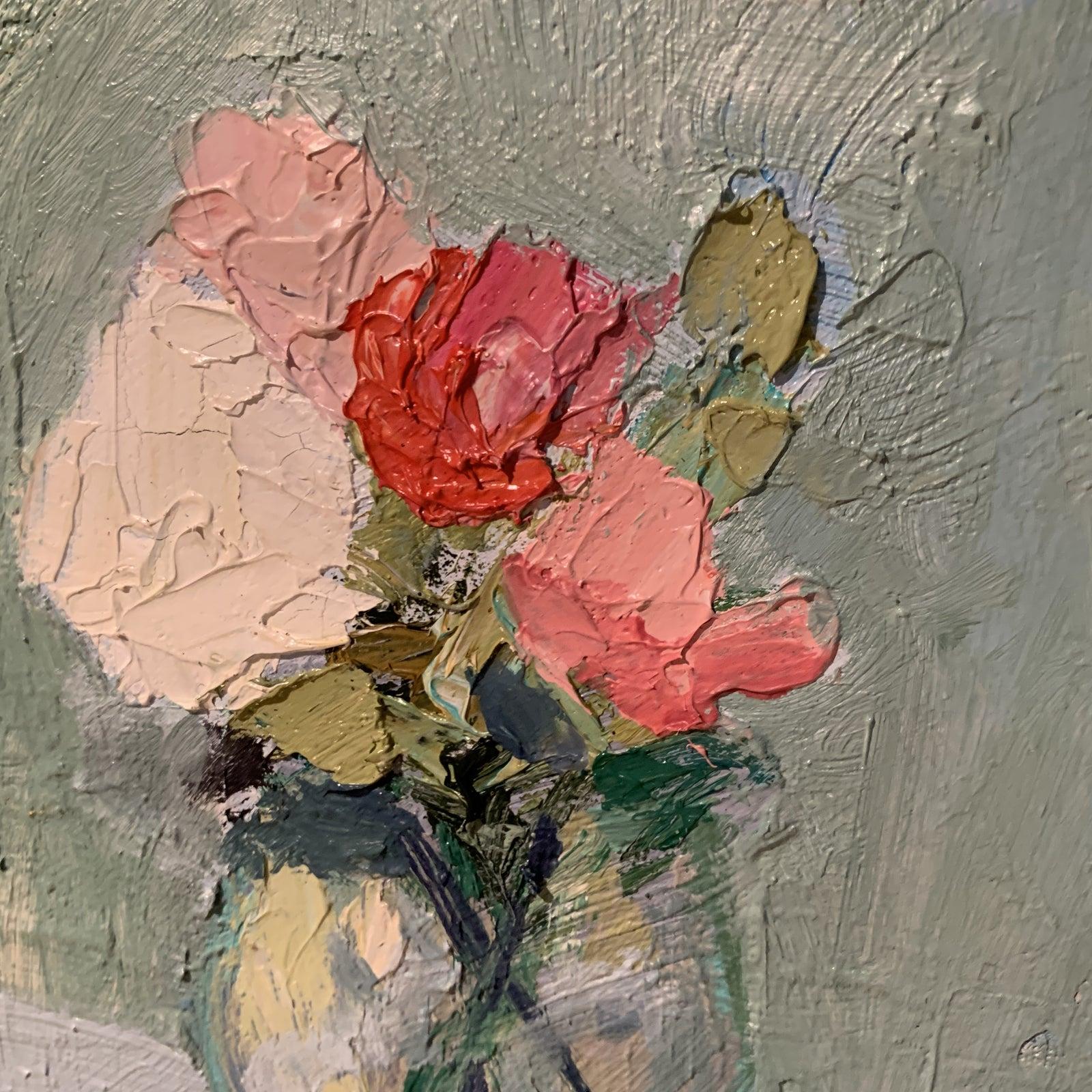 Mini Floral Oil Paintings by S Wheeler 2