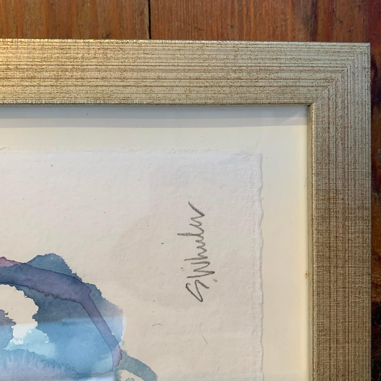Watercolor Framed , S Wheeler For Sale 2