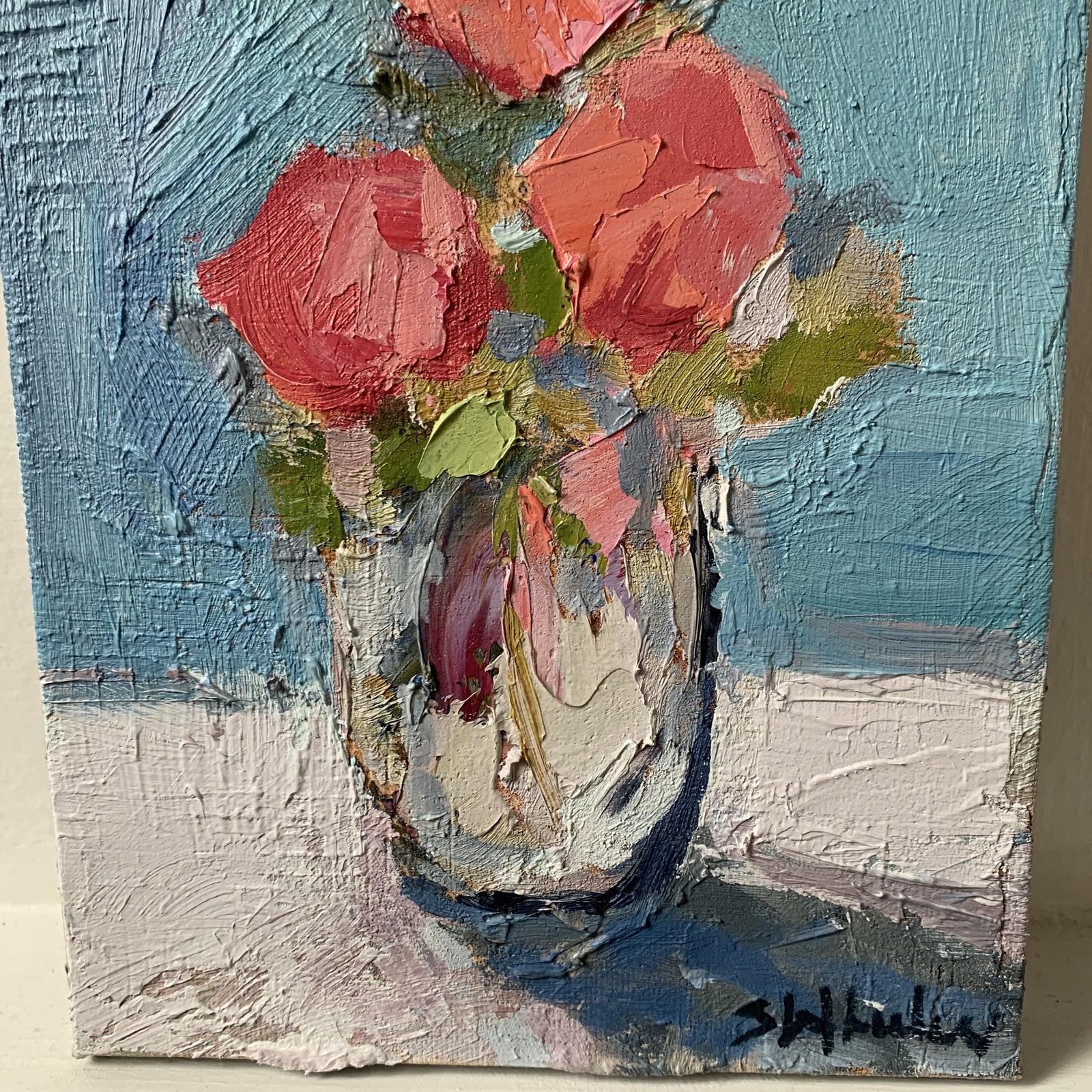 Mini Floral Oil Painting on Canvas 2