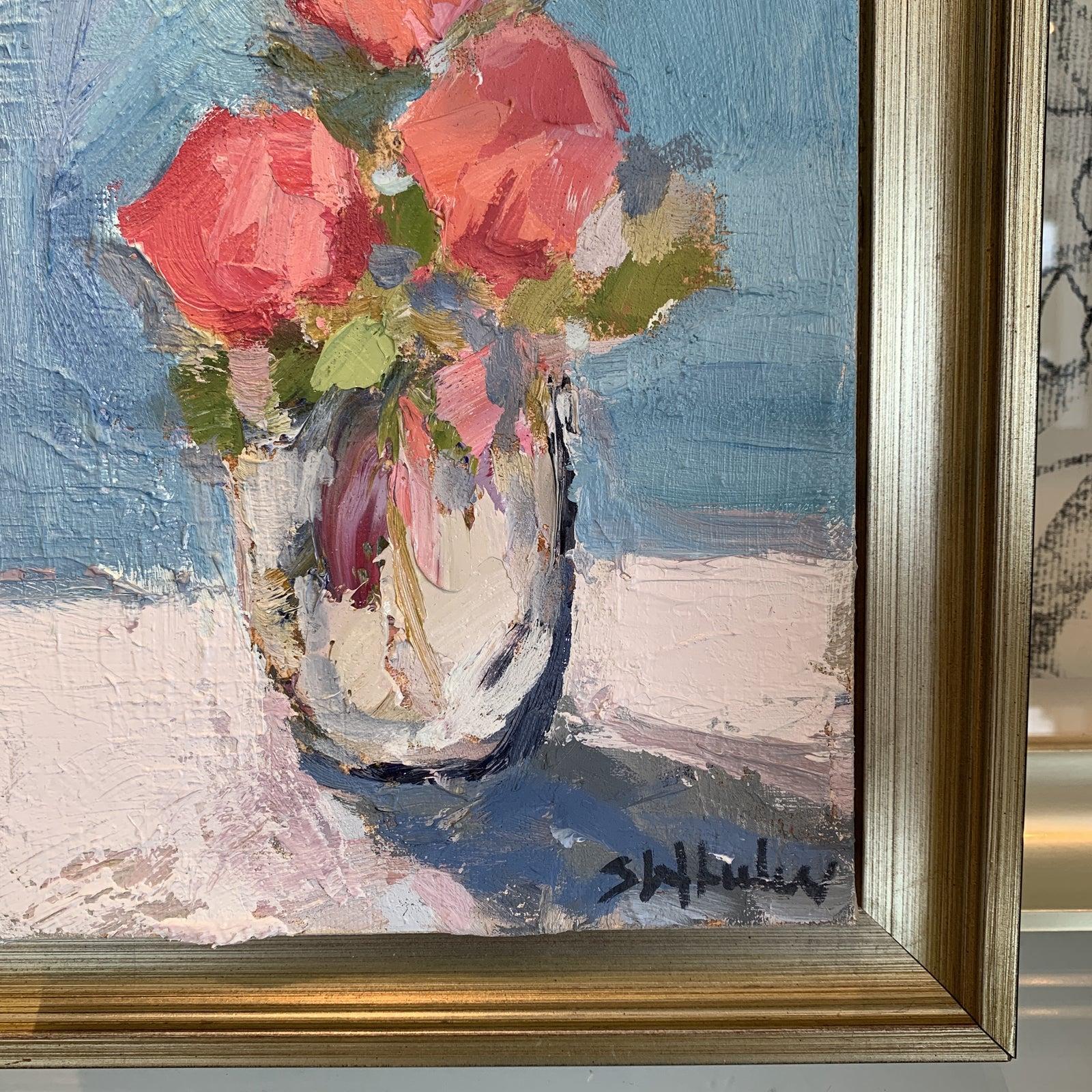 Mini Floral Oil Painting on Canvas 3