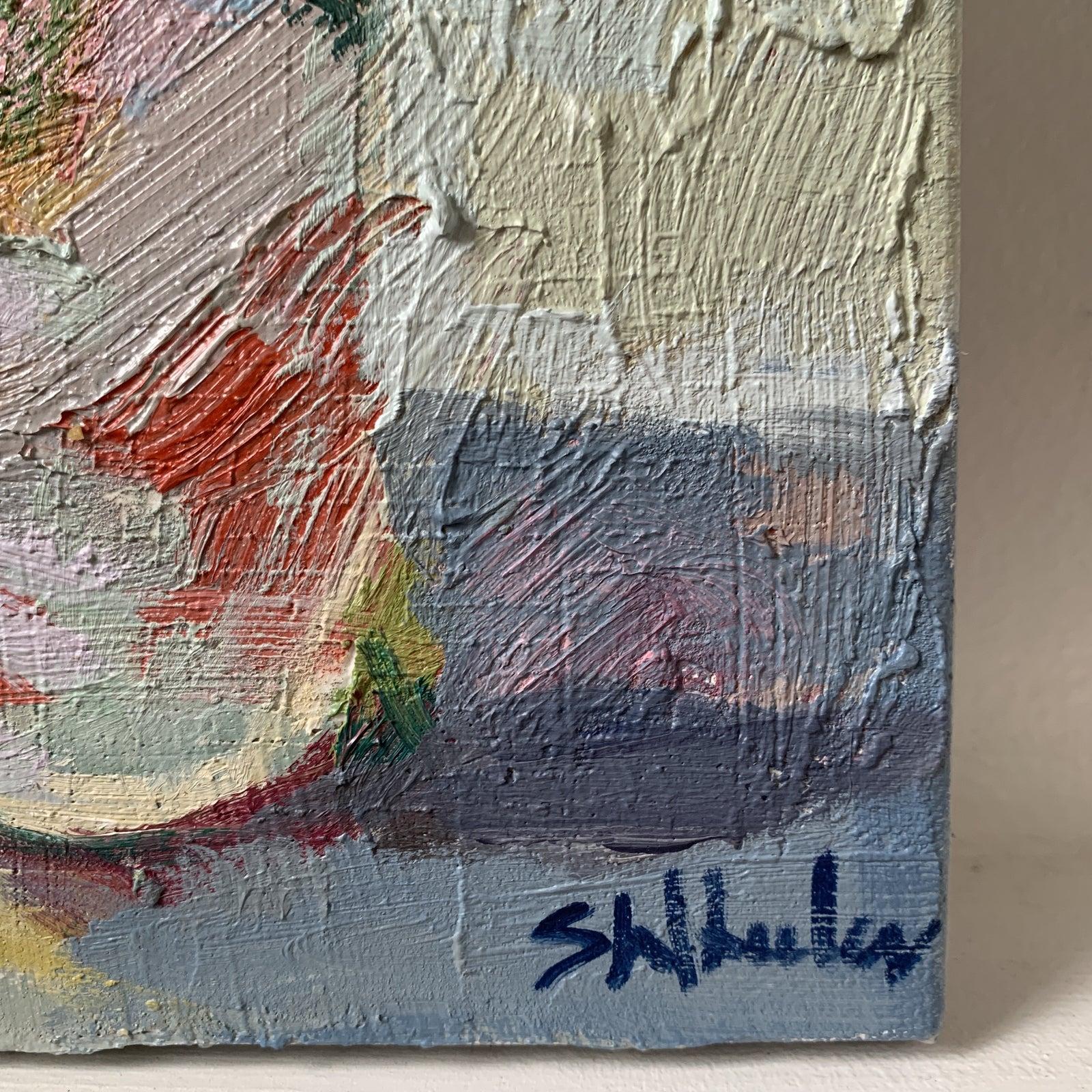 Stunning happy colors!! Gold Brass Easel also available for purchase. Mini oils by Stephanie Wheeler!

Somewhere between impressionism and abstraction, Stephanie Wheeler’s paintings take on a life of their own. She began her career in Atlanta as a
