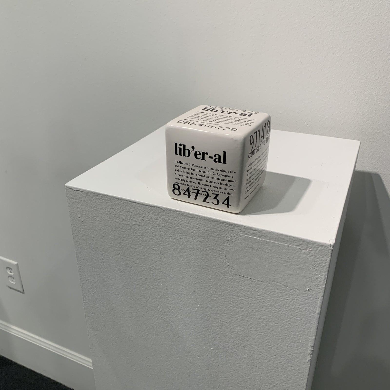 Contemporary Ceramic Wall Cube Sculpture 4