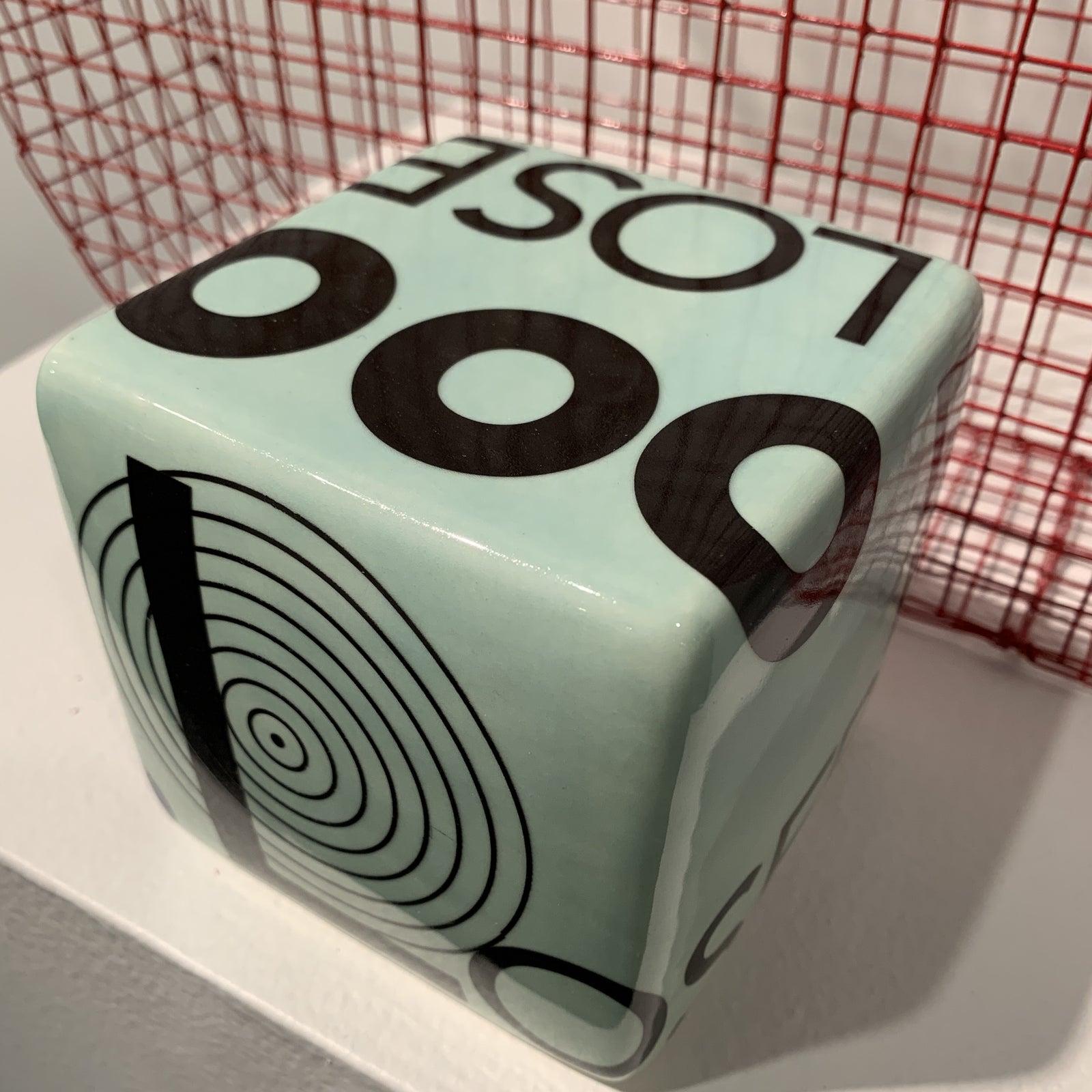 Contemporary Ceramic Cube Wall Sculpture by Kaiser Suidan For Sale 6
