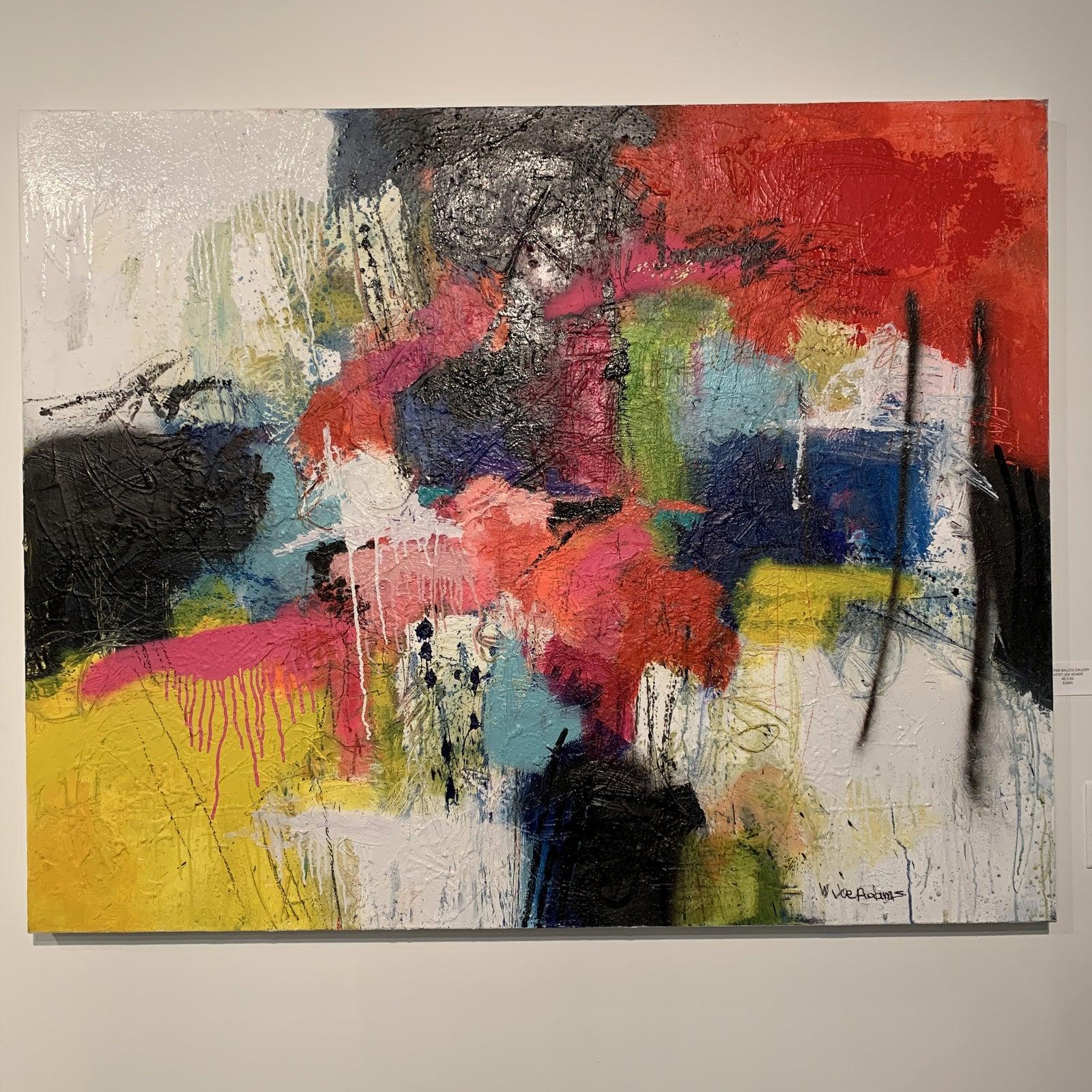 Modern Abstract Painting on Canvas For Sale 5