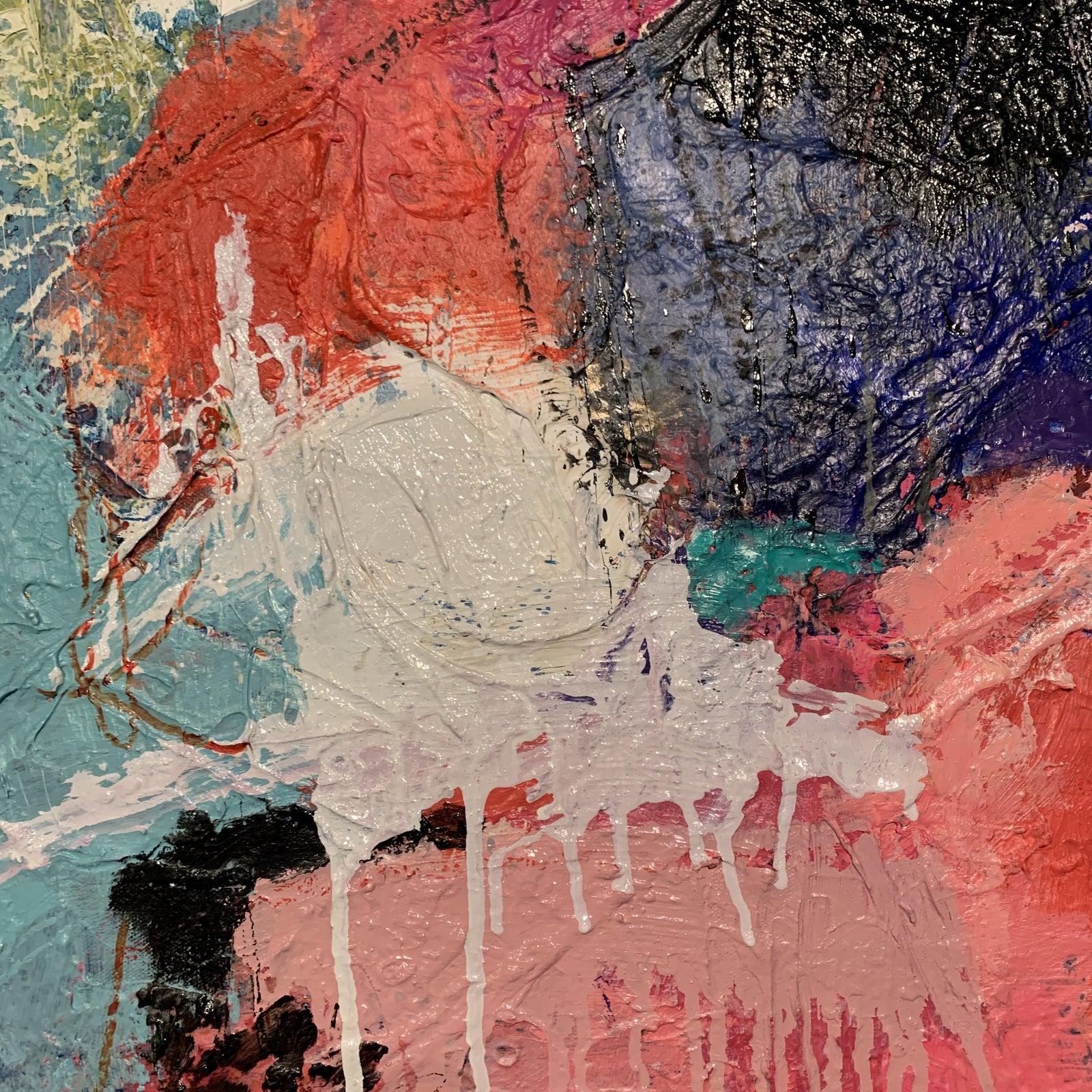 Modern Abstract Painting on Canvas For Sale 6