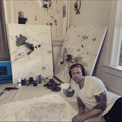 Abstract Painting in Floating Frame by Hayden Alexander