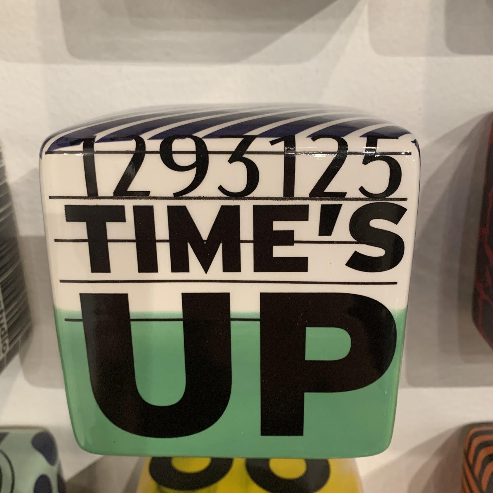 Time's Up Ceramic Wall Sculpture 6