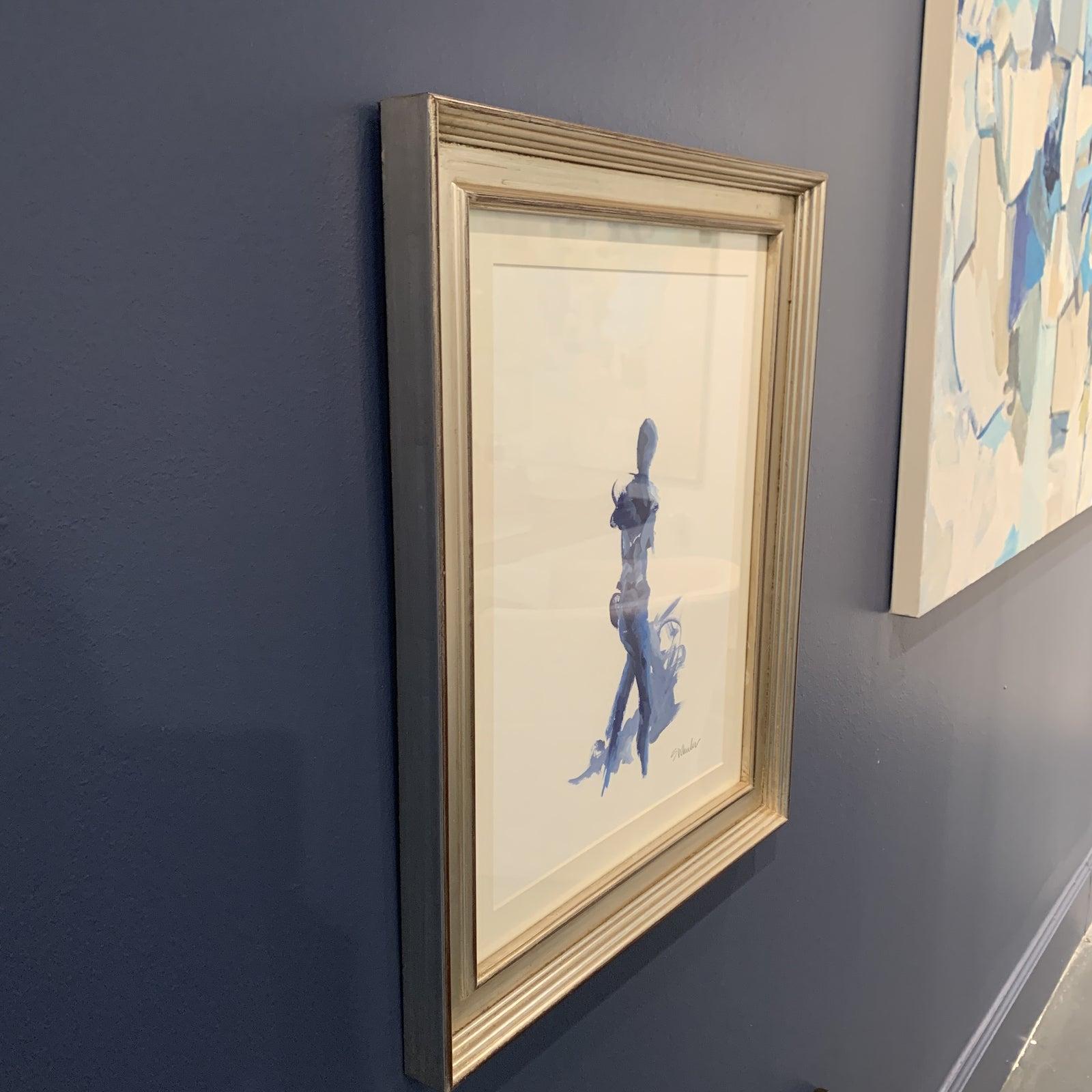 Navy Blue Nude Framed by S Wheeler  4