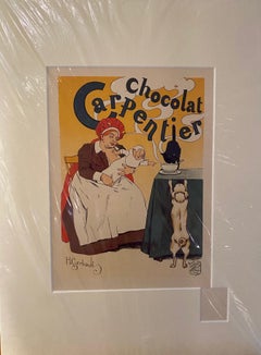 Antique "Chocolat Carpentier" from "Les Maitres de l'Affiche" series