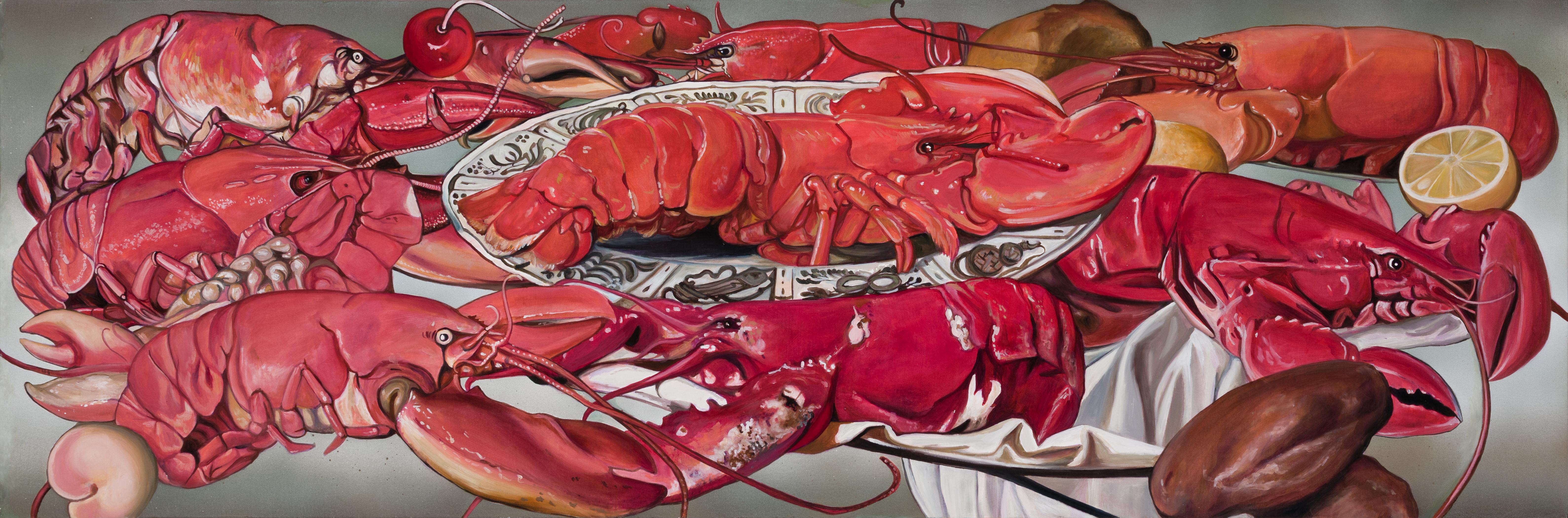 My Lobsters - Painting by Melissa Furness