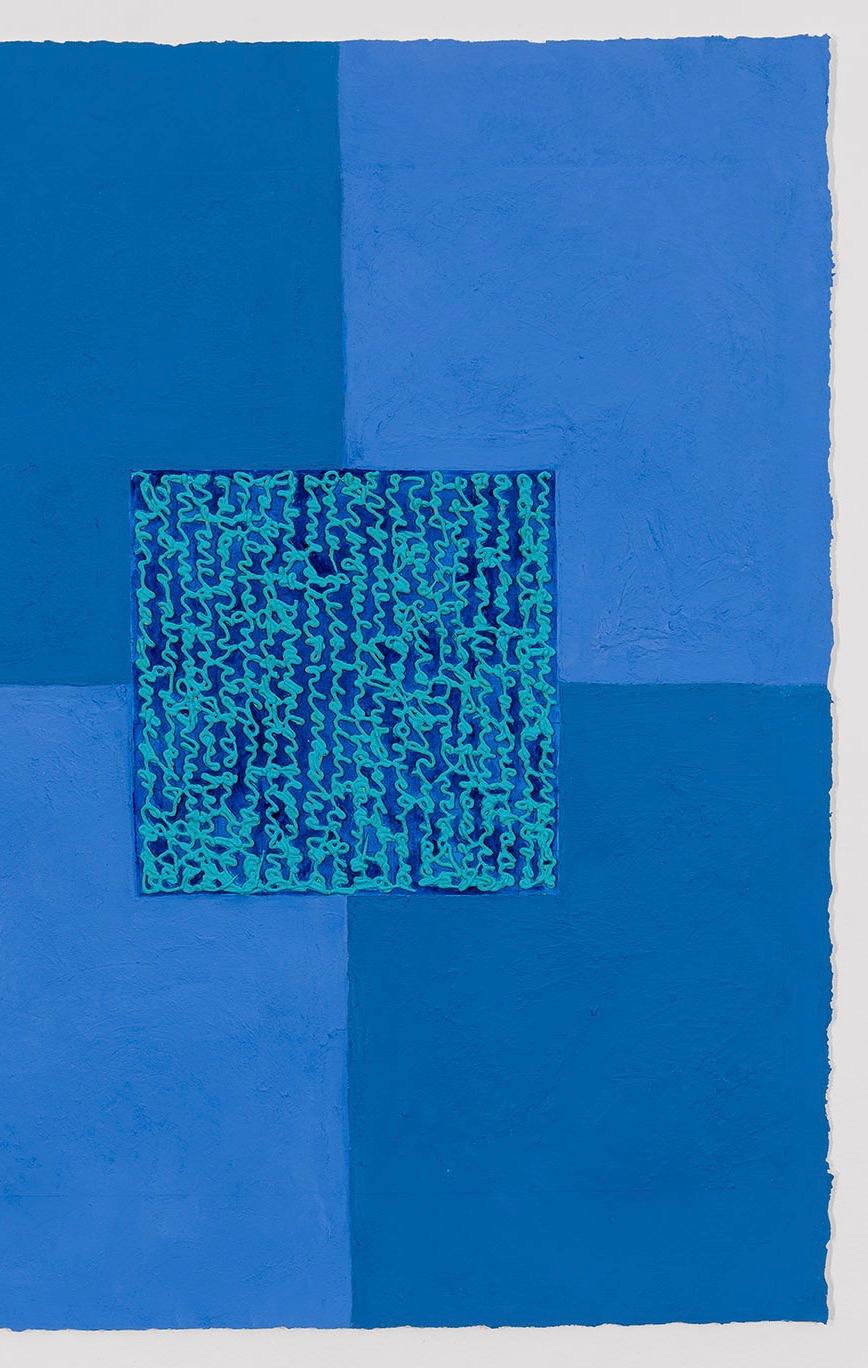 FBBlues - Abstrait Art par Louise P Sloane