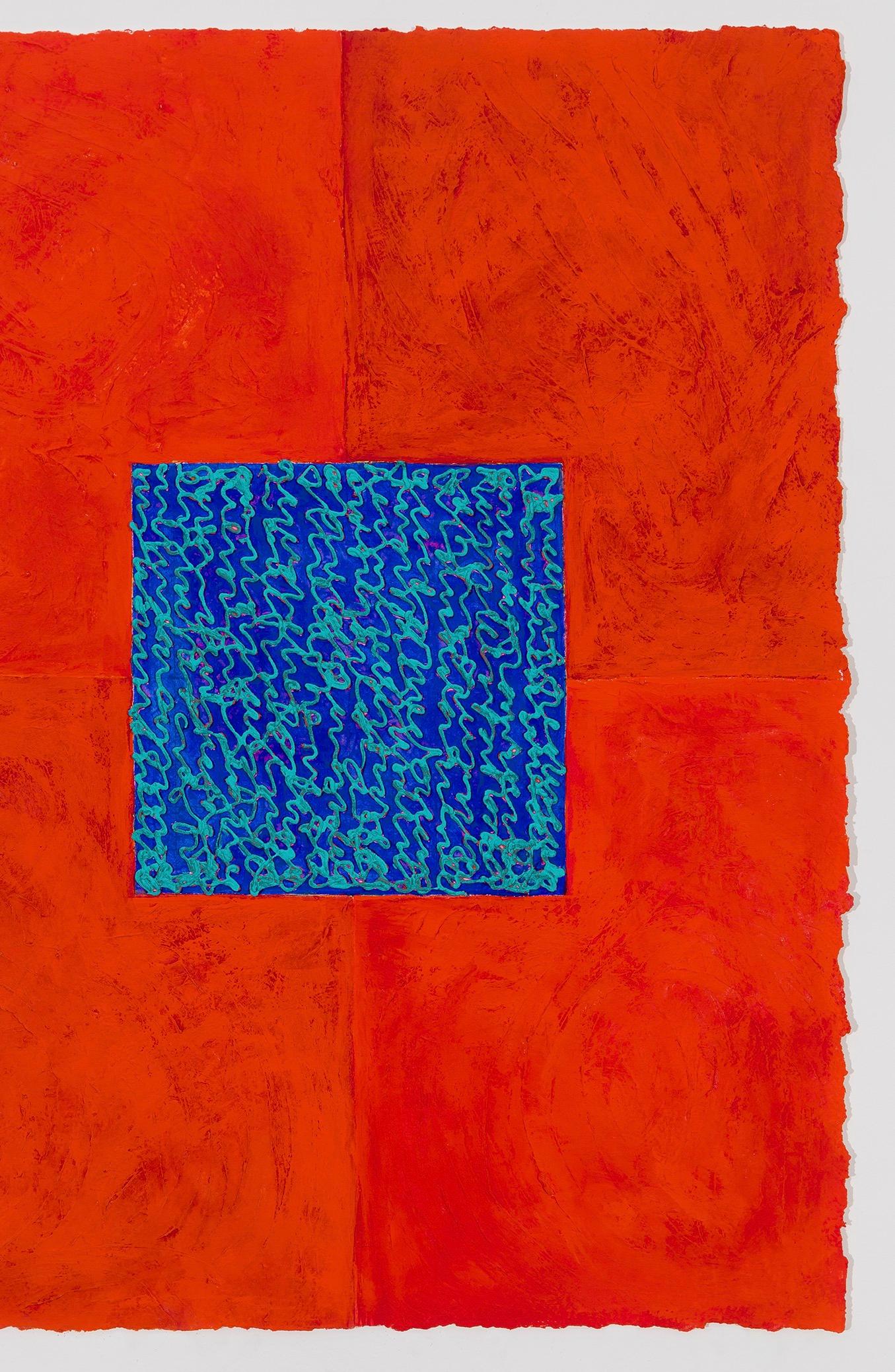 RedsAquaBlue (Abstrakt), Art, von Louise P Sloane