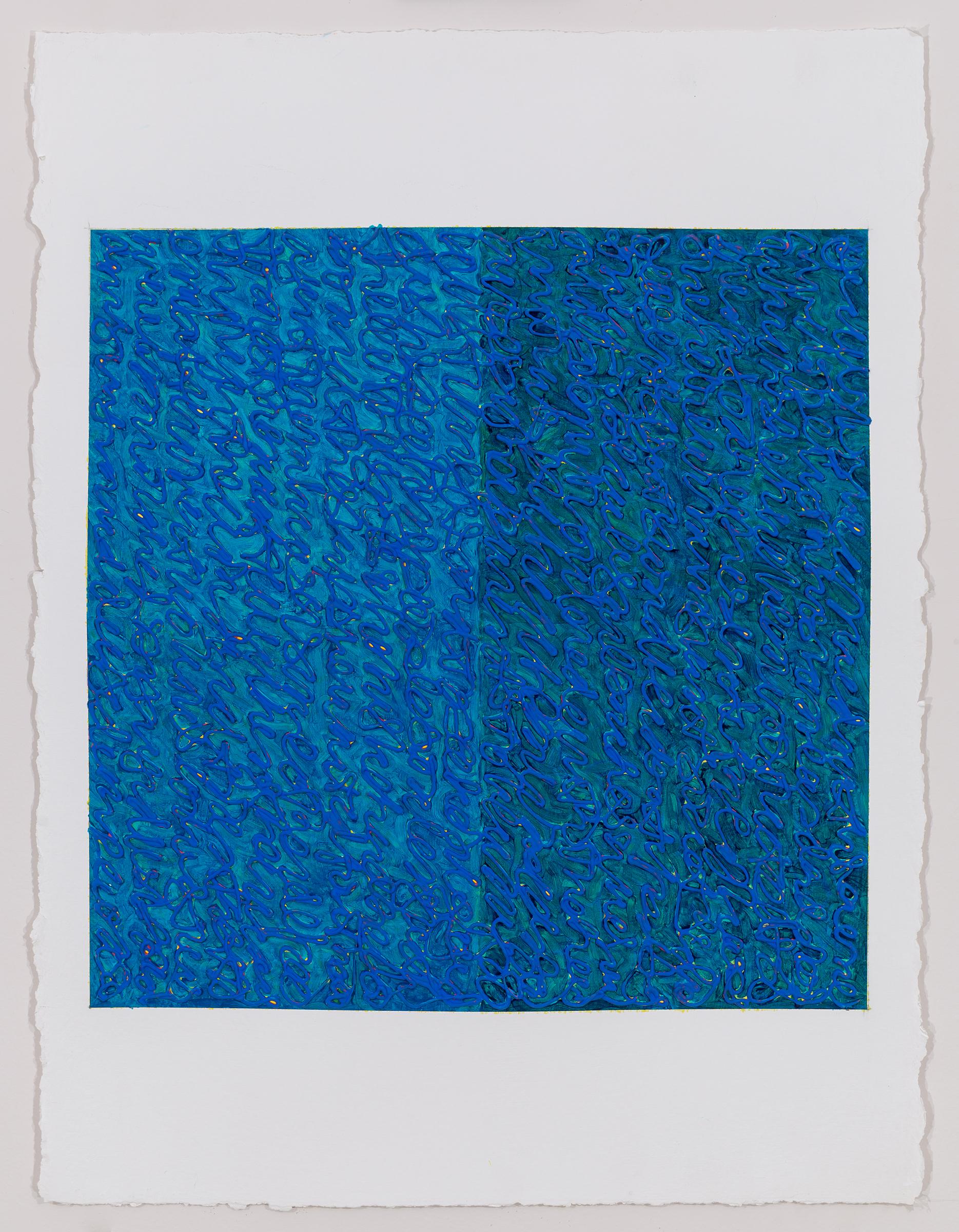 Abstract Drawing Louise P Sloane - BleuBleuVert