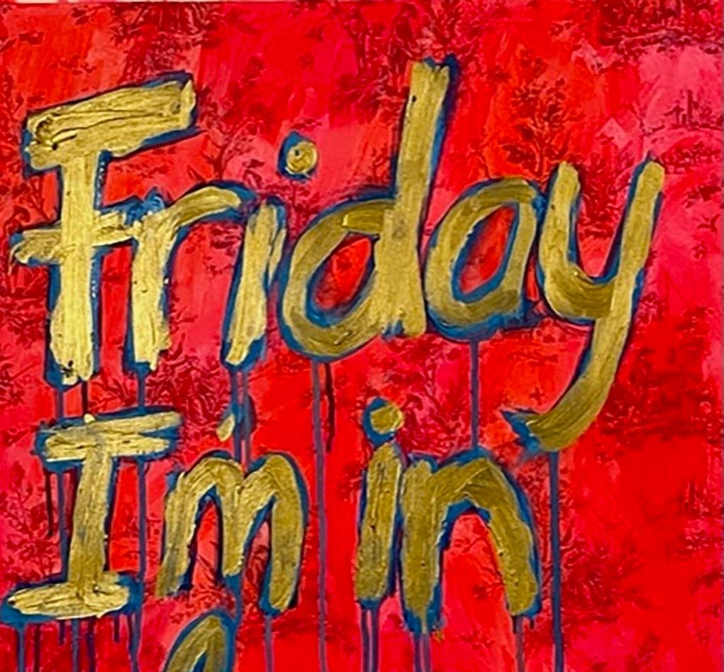 Friday I'm in Love (red gold) - Art by Ayse Wilson