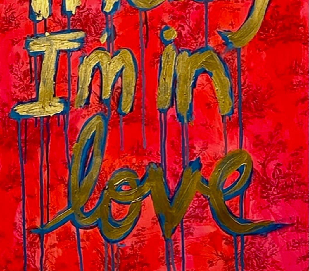 vendredi I'm in Love (or rouge) - Contemporain Art par Ayse Wilson