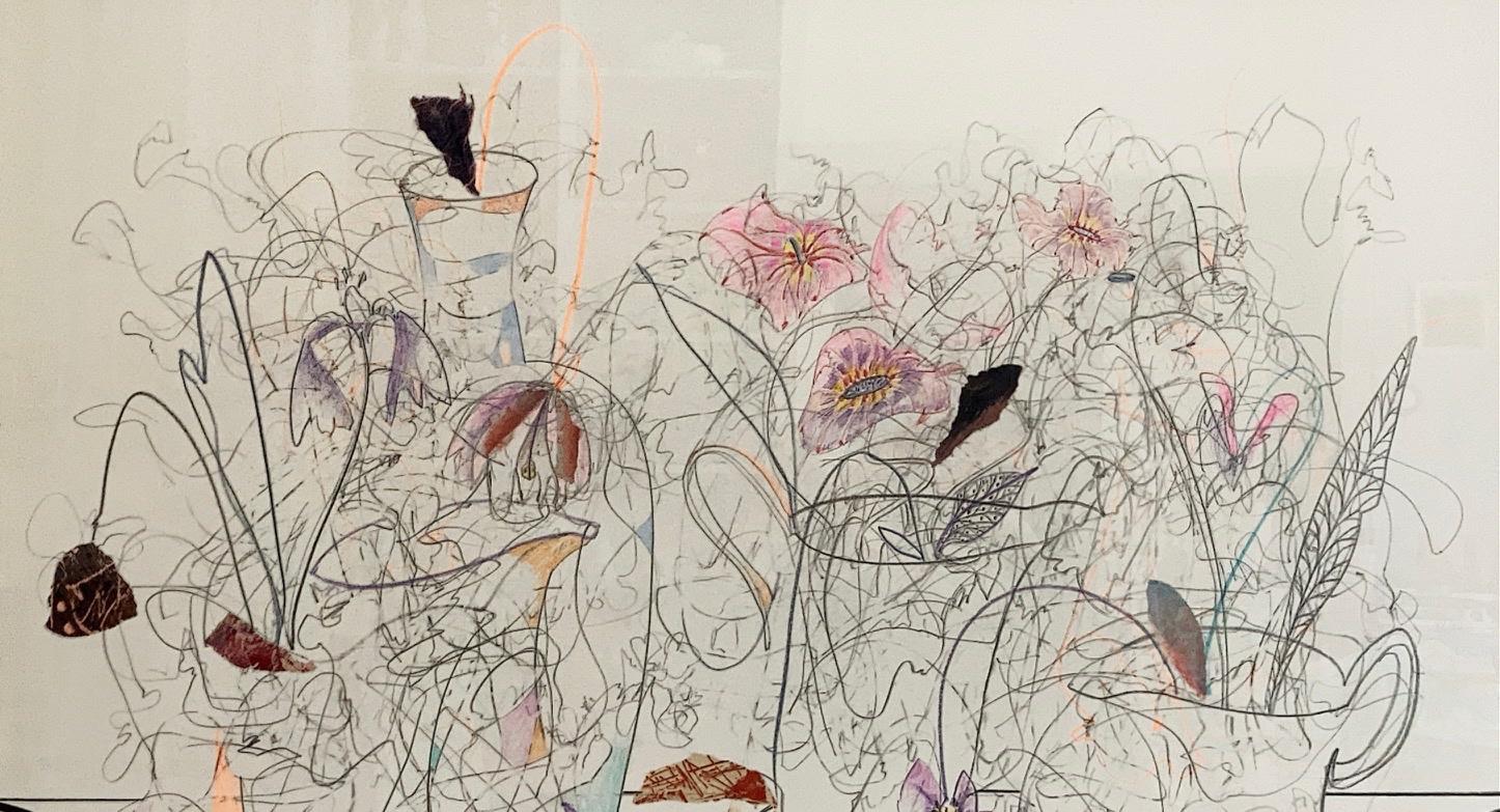 Wildblumen Nr. 1 (Grau), Still-Life, von Nancy Lasar