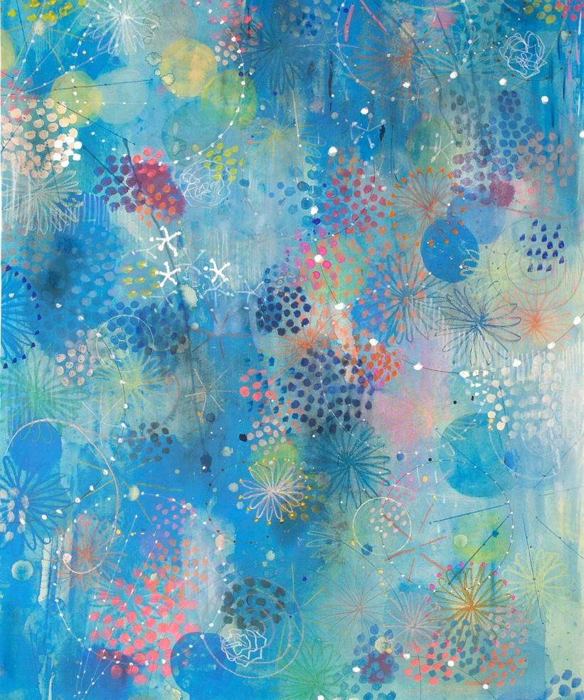 Blue Flutter 3 - Art by Daru Jung Hyang Kim