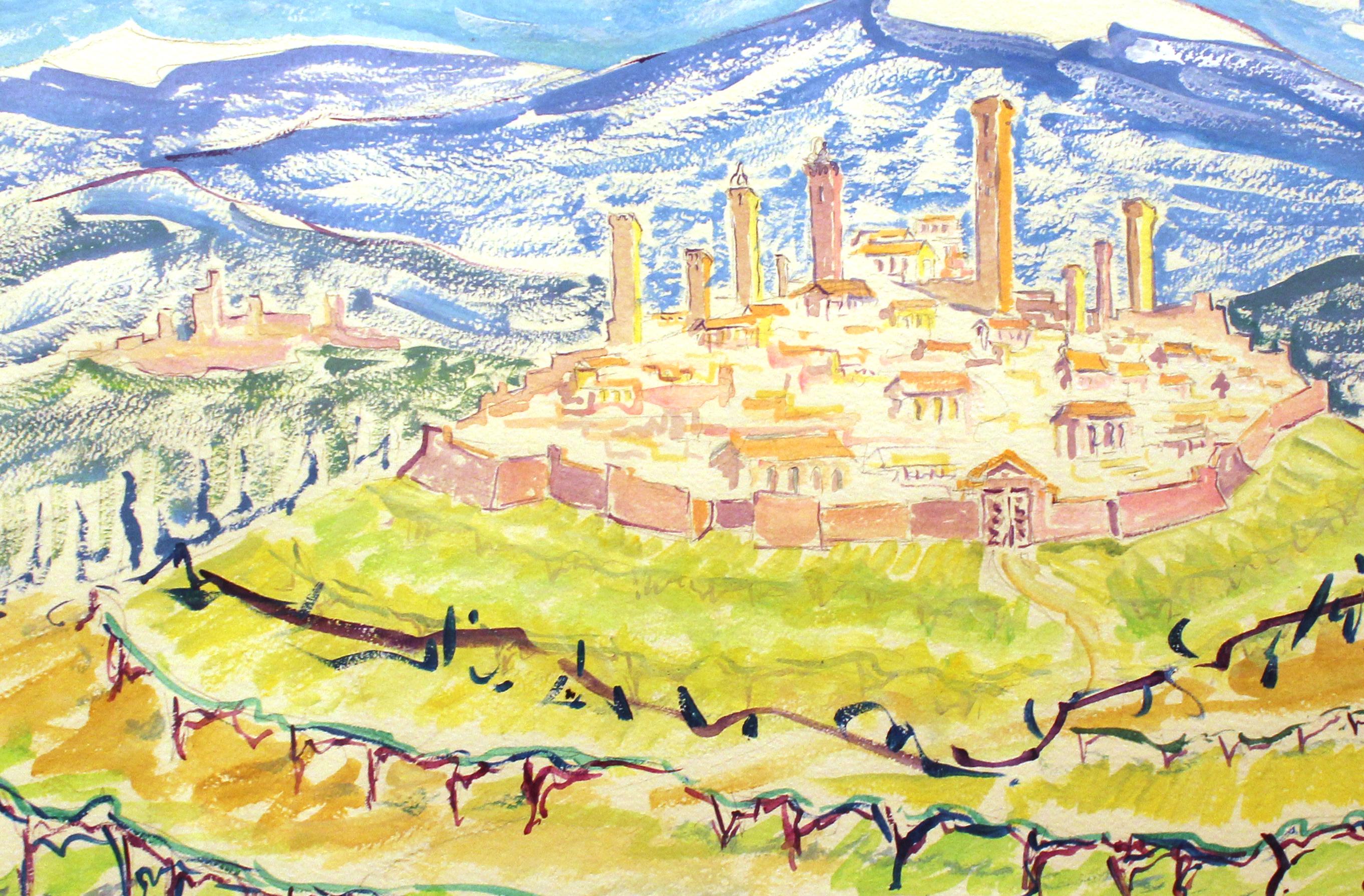 Modernist View of Tuscany - Art by Unknown