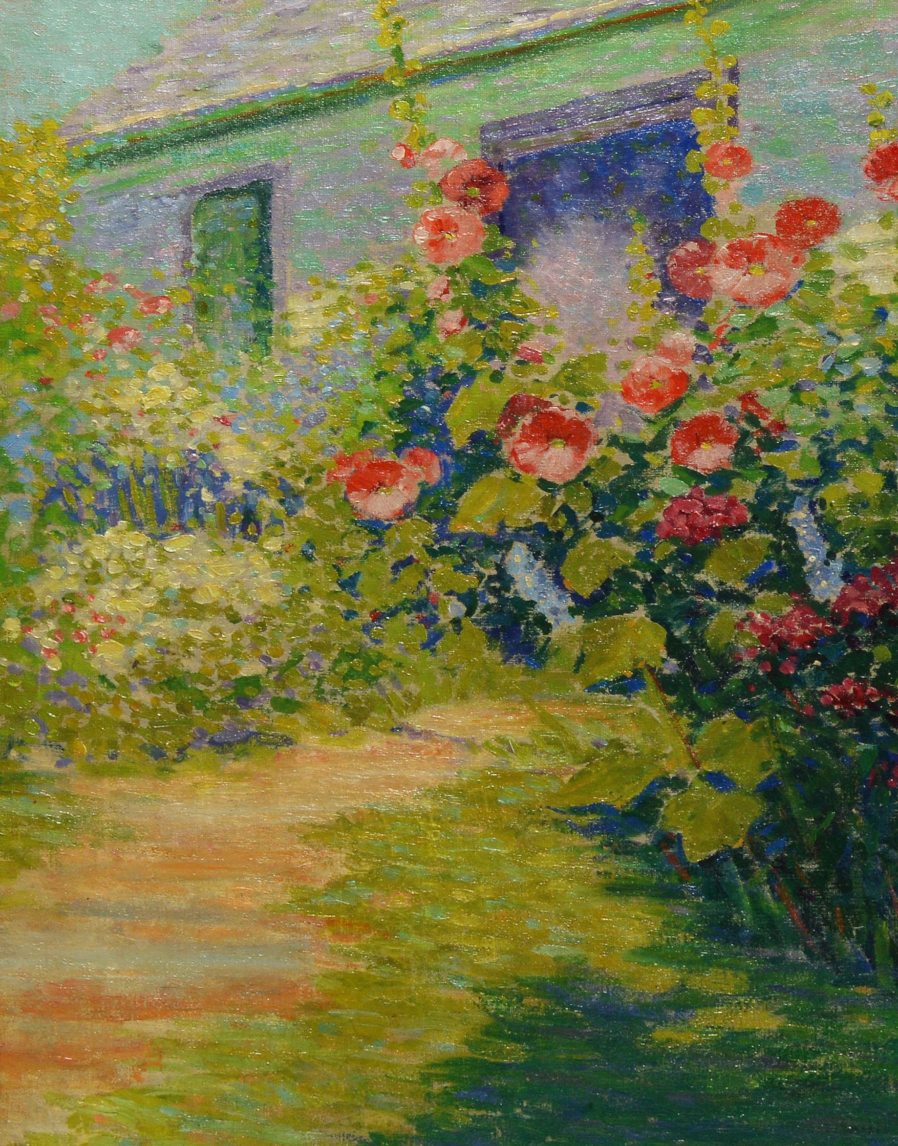 Female American Impressionist Wild Flower Landscape Painting  2