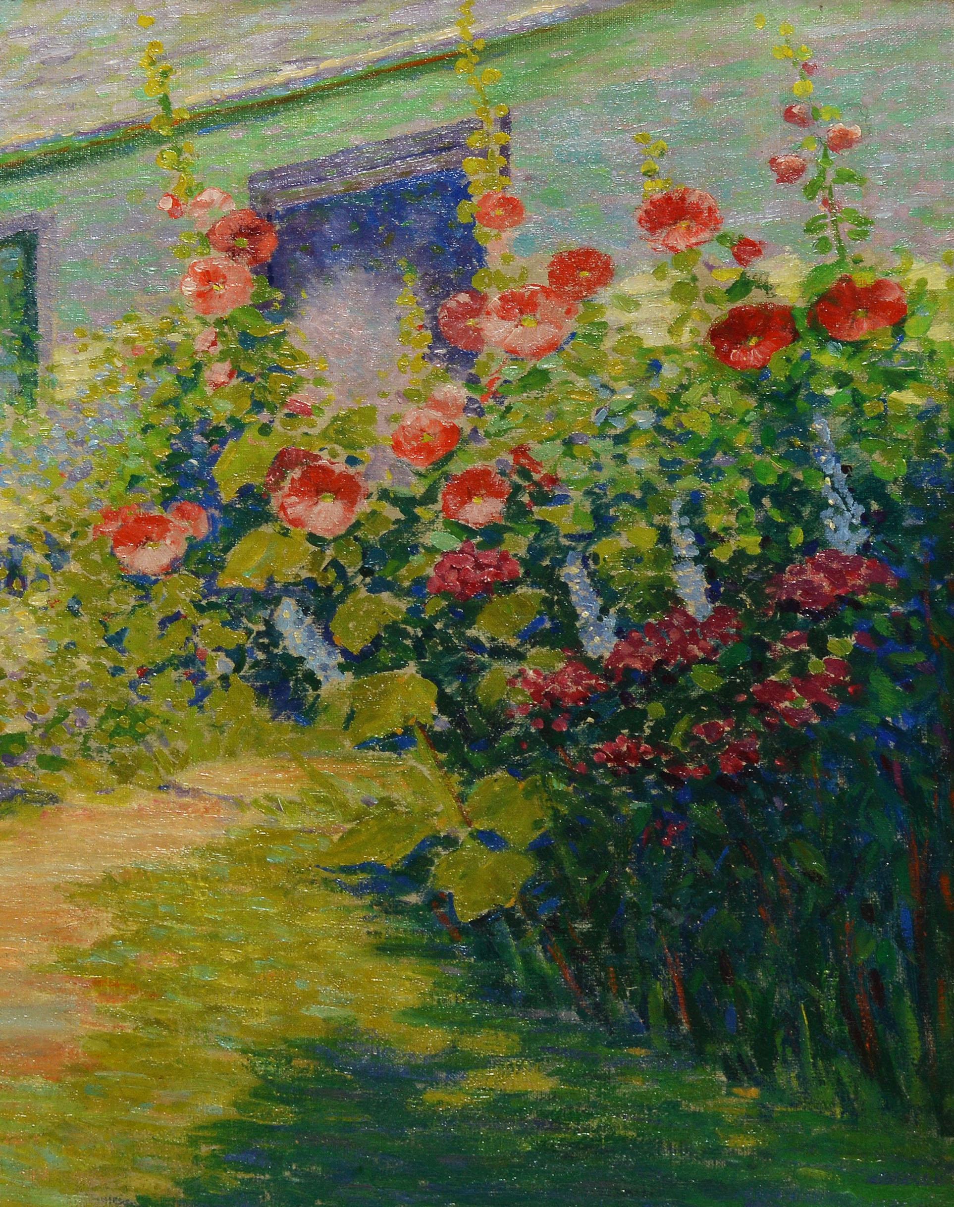 Female American Impressionist Wild Flower Landscape Painting  5