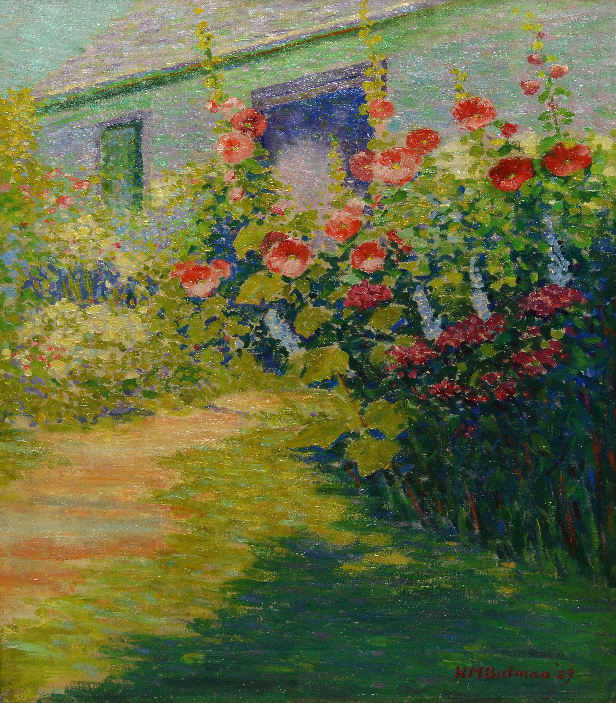 Female American Impressionist Wild Flower Landscape Painting  3
